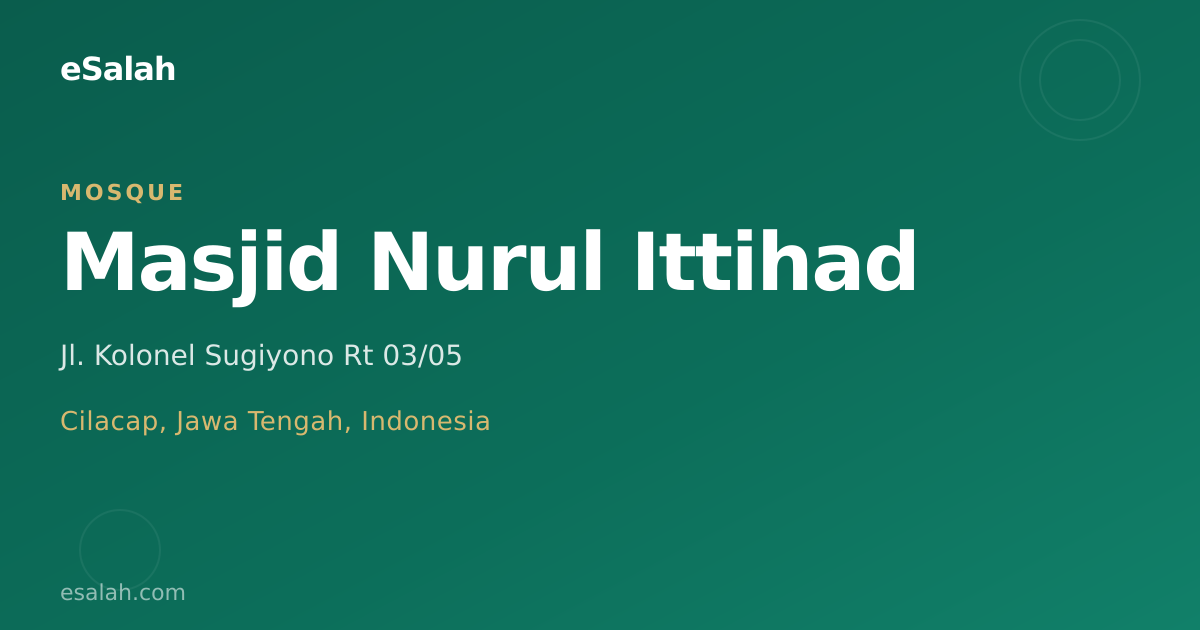 Menggali Warisan Cilacap: Masjid Nurul Istiqomah Sebagai Pusat Layanan Berkelas